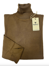 SOLO TG. 3XL  - Maglia Dolcevita - FRED MELLO - Col. TABACCO