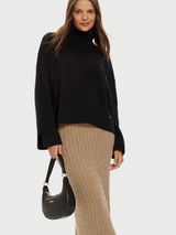 SOLO TG.L - LiuJo - art: WF4434 10701  - Maglia Donna LIU JO Dolcevita 100% LANA Collo Alto