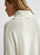 SOLO TG. S LiuJo - art: WF4434 10701  - Maglia Donna LIU JO Dolcevita 100% LANA Collo Alto PANNA