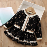 BIMBA - Completo Gonna + Maglioncino Aperto Caldo e Morbido