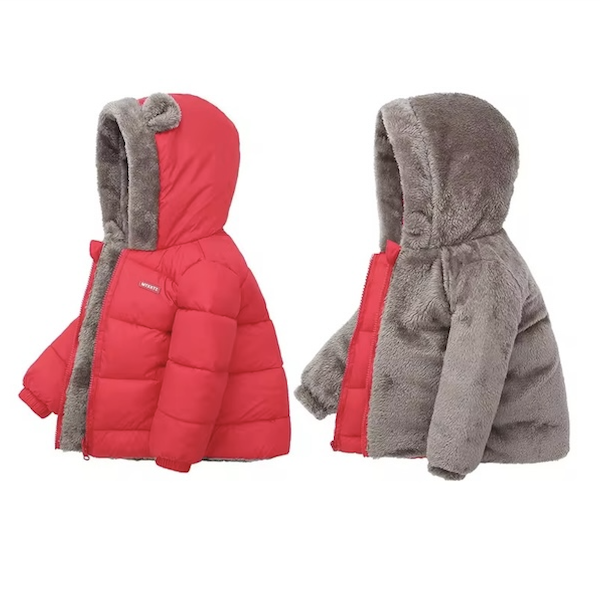 BIMBA - Giacca Super Calda e Morbida con Interno Tutto Rivestito in Orsetto - Rosa