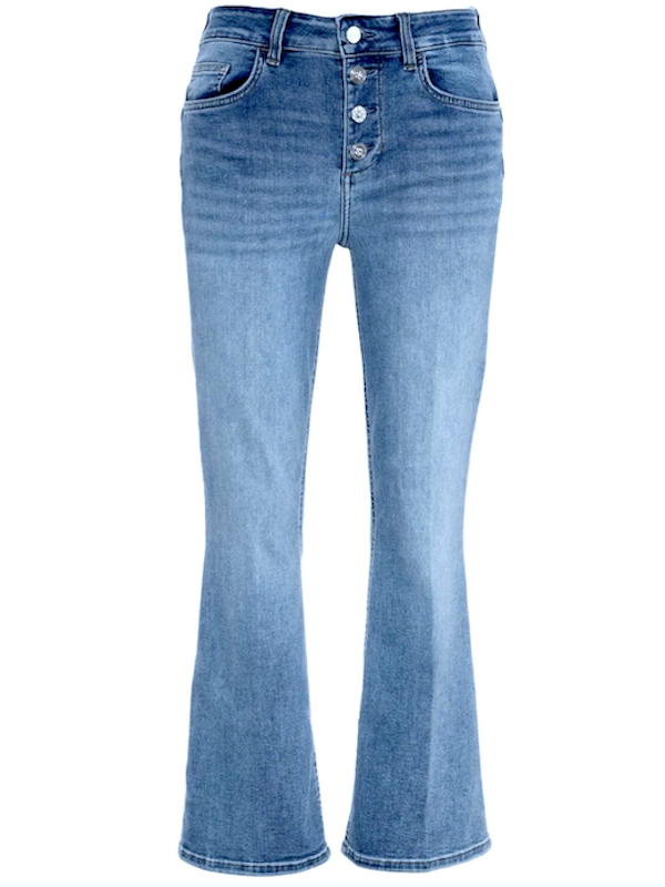 SOLO TG. 26,29,31,32,33 - LiuJo Jeans UA5040 D4615 - Vita Alta Bottoni Gioiello