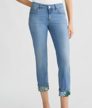 SOLO TG. 25,27,30,31,32 LiuJo Jeans  ua5006 d0242 - Vita Regolare Bordo Ricamato