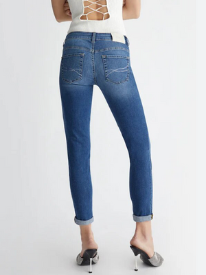 LiuJo Jeans UA5159 DS800 - Vita Regolare Monroe con Logo LJ - New