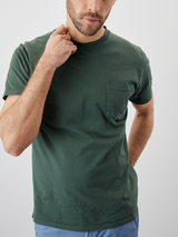 T-Shirt RoyRoger's Pocket Man Heavy Jersey Cotone - New - Verde