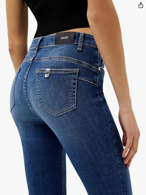 LiuJo - Jeans Botton Up Ideal Vita Regolare - UXX D4811