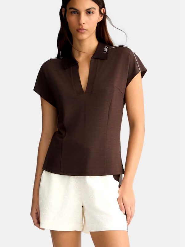 SOLO Tg. XS - LiuJo Polo in Filo Leggera - TA5183 J4883 - Moro