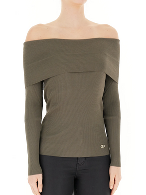 SOLO Tg. M e L - Scollo Aperto - WF4383 MA05P - Verde Oliva