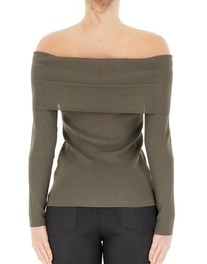 SOLO Tg. M e L - Scollo Aperto - WF4383 MA05P - Verde Oliva