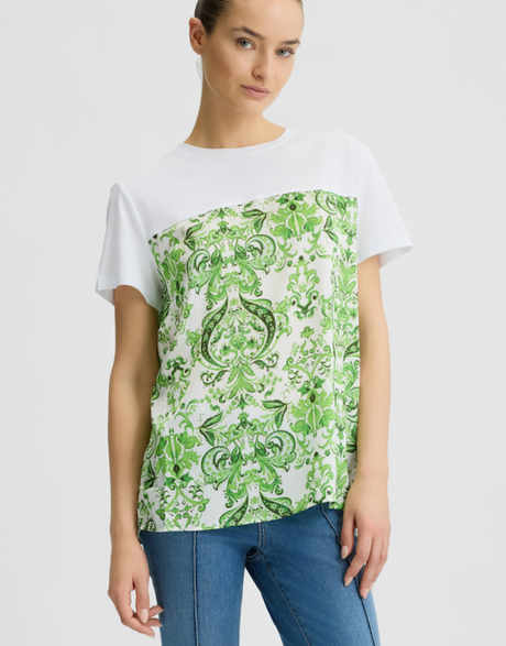 TG. L LiuJo T-shirt con stampa - WA5155J6308 - VERDE