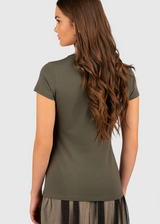 SOLO TG. S  - LiuJo T-shirt con stampa -  TF3295JM088  - Verde