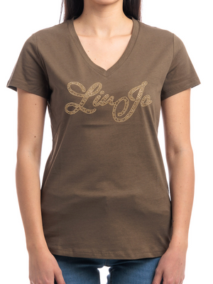 SOLO TG. XS , S  - LiuJo T-shirt con stampa - MA4337JS923 - Verde