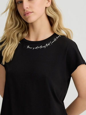 LiuJo T-shirt con stampa  - TA5268 JS005 - Nera