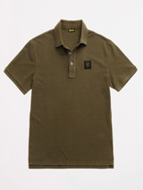 Blauer Polo in Jersey di Cotone - Verde