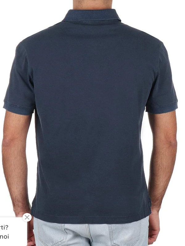 Blauer Polo in Jersey di Cotone - Blue in cotone leggero Mod. DEVITT