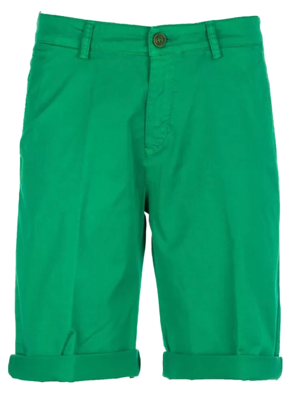 SOLO TG. 44, 46, 54, 56 - 40Weft - Bermuda Uomo - Mod. Sergent - Col. VERDE Brillante