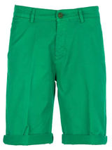 SOLO TG. 44, 46, 54, 56 - 40Weft - Bermuda Uomo - Mod. Sergent - Col. VERDE Brillante
