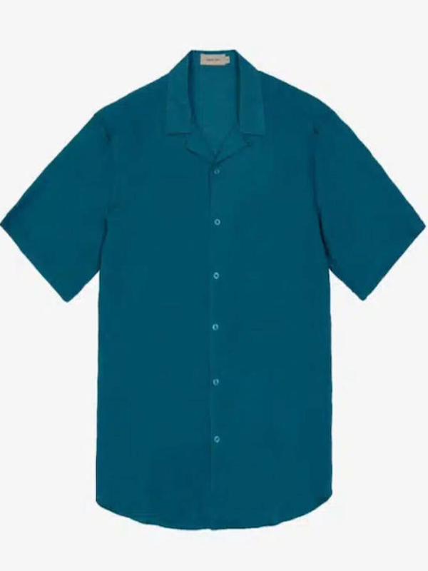 SOLO M, L, XXL - Gianni Lupo - Camicia Manica corta Super Leggera - Col. Blu petrolio GL7678S
