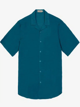 SOLO M, L, XXL - Gianni Lupo - Camicia Manica corta Super Leggera - Col. Blu petrolio GL7678S