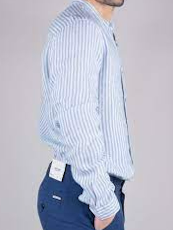 Gianni Lupo - Camicia Lino Coreana - Col. Sky GL7782S