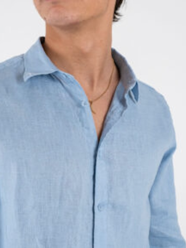 Gianni Lupo - Camicia Lino - Col. Sky GL7619S