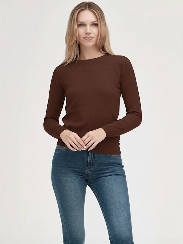 Maglia Paricollo Basico Fin.12 - GRIFFAI - Col. Marrone