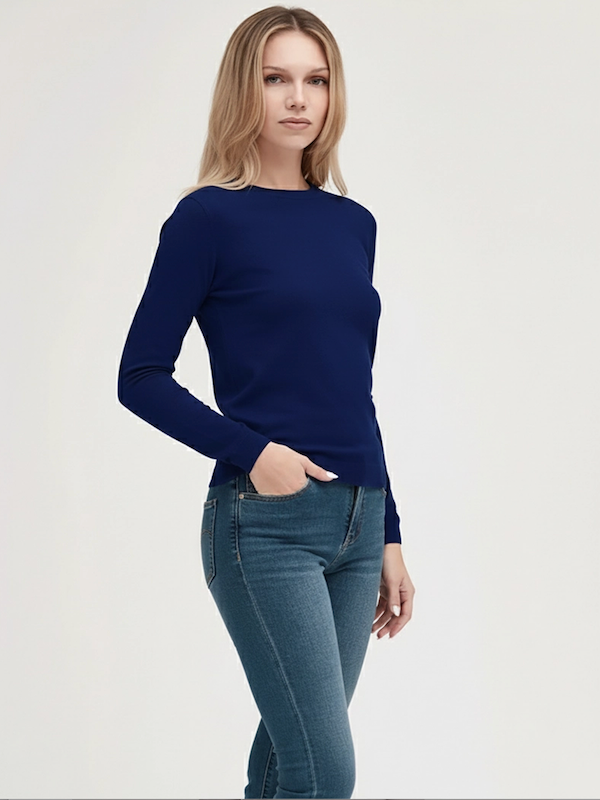 Maglia Paricollo Basico Fin.12 - GRIFFAI - Col. Blu