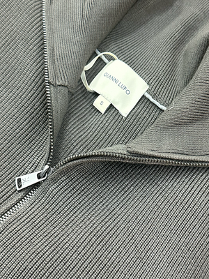 SOLO TG. S e M - Maglia Con Mezza Zip - GIANNI LUPO - Col. Military GL35151GZ