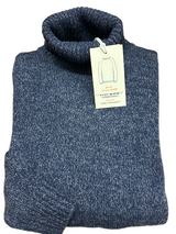 SOLO TG. S, M, L e XL - Maglia Colloalto - IMPURE Invernale - Melange Blu