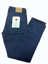 SOLO TG 34,35,36 - PT01 Pantalone di Cotone Slim Fit - Blu