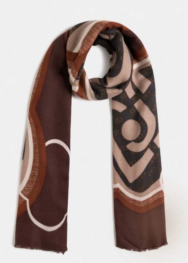 NEW - LiuJo Stola Stampata - 2F5082T0300 - COL. Nero