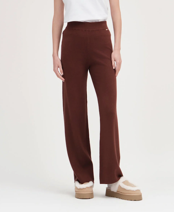 Pantalone Palazzo in Maglia da Donna Fin.7 - GRIFFAI - Col. Marrone