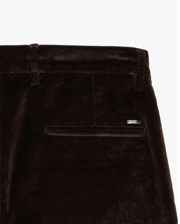 SOLO TG. 44,46  GIANNI LUPO  Pantalone in VELLUTO - Slim Fit - COFFEE