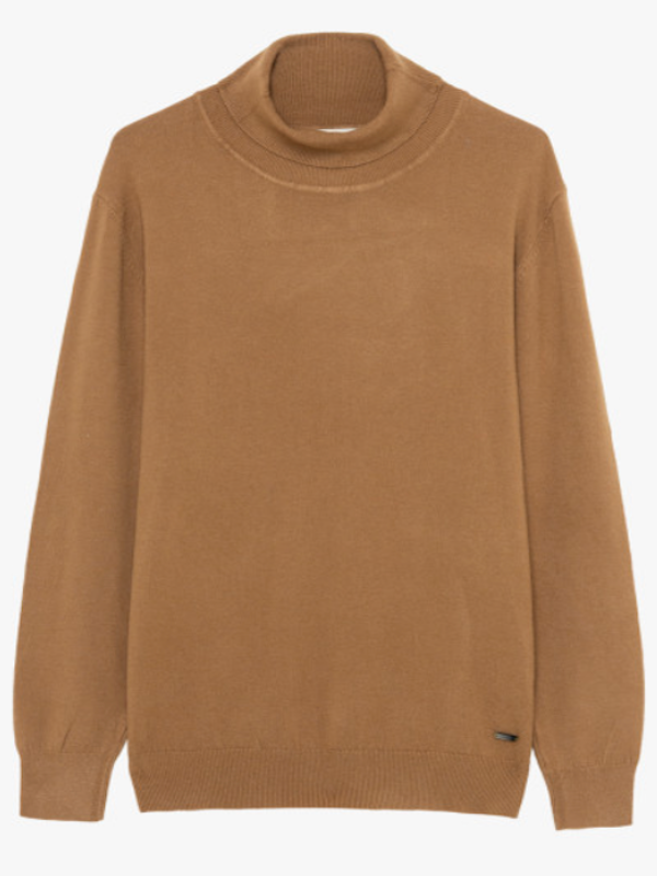 Maglia Collo alto Sottogiacca - GIANNI LUPO - Col. Cammello GL33500