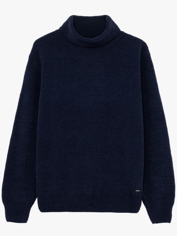 Maglia Collo alto Tessuto Ciniglia Invernale - GIANNI LUPO - Col. Blu GL536S NEW