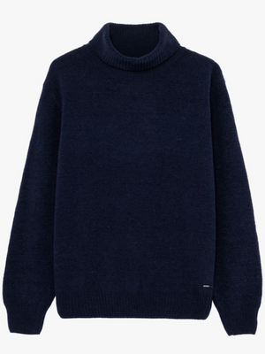 Maglia Collo alto Tessuto Ciniglia Invernale - GIANNI LUPO - Col. Blu GL536S NEW