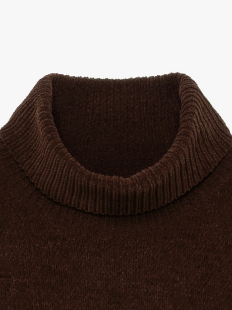 Maglia Collo alto Tessuto Ciniglia Invernale - GIANNI LUPO - Col. Marrone GL536S NEW