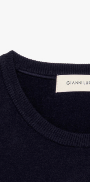 Maglia Girocollo Soft Touch - GIANNI LUPO - Col. Blu Scuro  GL33398