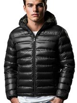 HèSKIMO Giubbotto Uomo REVERSIBILE Thermo Insulation System - Col.VERDE/NERO HW944004