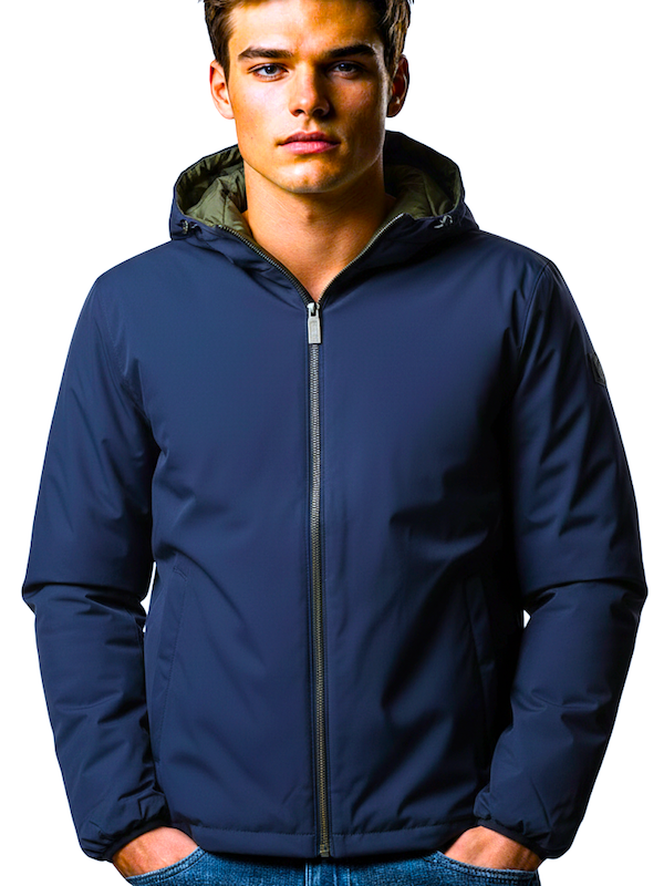 Ciesse Piumini - Henry - REVERSIBILE - Deep Blu/Verde Piumino