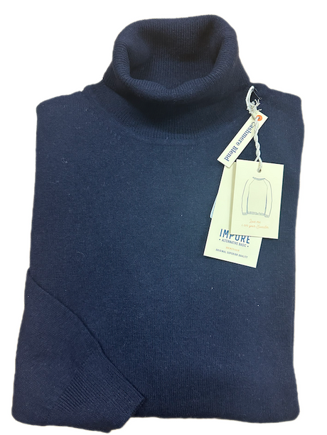 Maglia GIANNI LUPO Invernale - 70%LANA e 30%CASHMERE - BLU