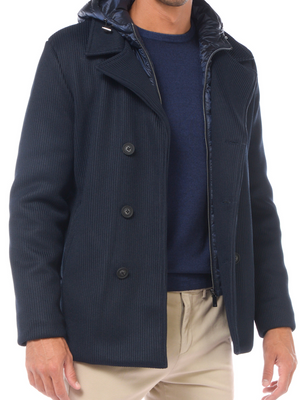 UNITY - Giacca Caban Gravity Tricotech con Pettorina Removibile - Blu