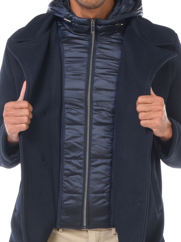 UNITY - Giacca Caban Gravity Tricotech con Pettorina Removibile - Blu