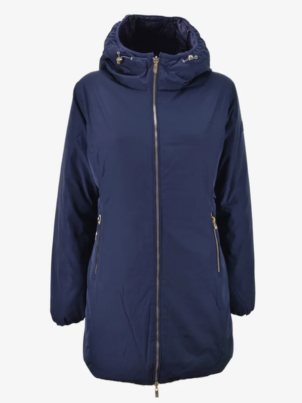 Ciesse Piumini - KALIE Piumino Lungo REVERSIBILE - BLU / VERDONE Lucido NEW