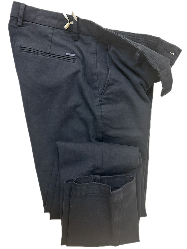 SOLO TG. 50 -54 GIANNI LUPO  Pantalone in Cotone Invernale - Slim Fit - Blu thaoma