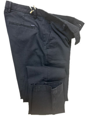 SOLO TG. 50 -54 GIANNI LUPO  Pantalone in Cotone Invernale - Slim Fit - Blu thaoma