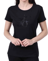 SOLO TG. XS LiuJo T-Shirt - TA4136 J4S003 - NERO