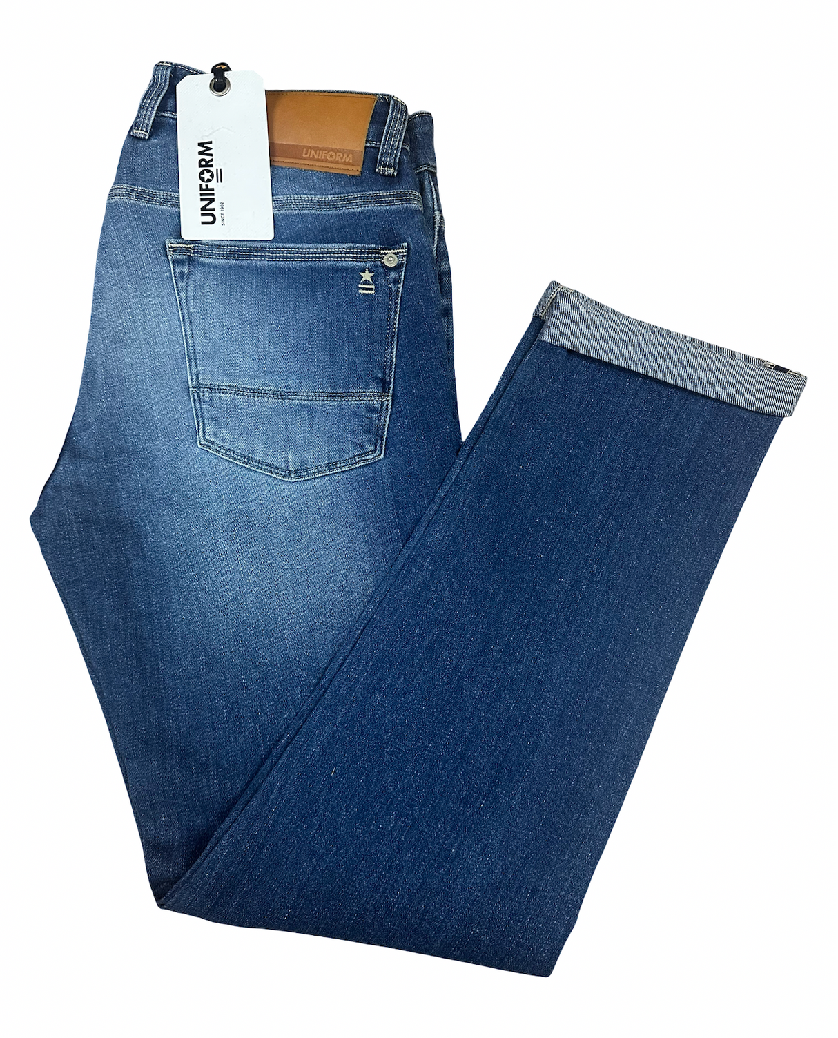SOLO TG. 32-34-36 - Uniform Jeans-Uomo - DEAN - Made in Italy - Skin Fit