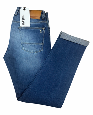 SOLO TG. 32-34-36 - Uniform Jeans-Uomo - DEAN - Made in Italy - Skin Fit