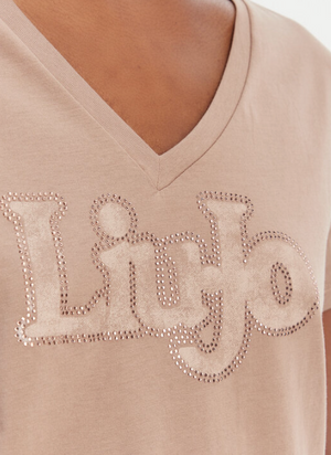 SOLO TG. XS-L-XL-XXL - LiuJo T-shirt con stampa TA6057 - Manica Corta NEW